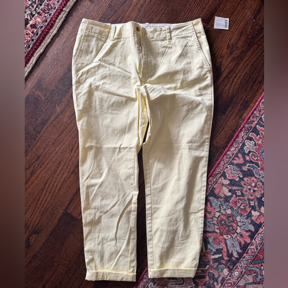 UO Canary yellow skinny fit pants men’s urban outfitters